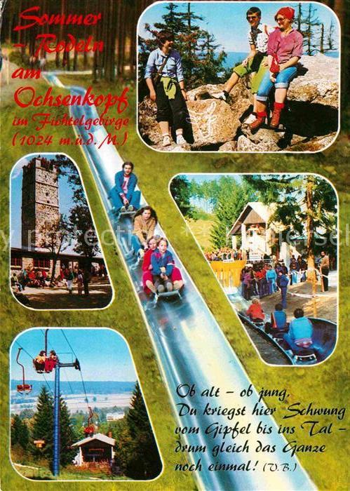 Bischofsgruen Sommerrodelbahn am Ochsenkopf Fichtelgebirge