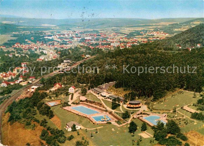 Bad Kissingen Terrassen Schwimmbad Fliegeraufnahme
