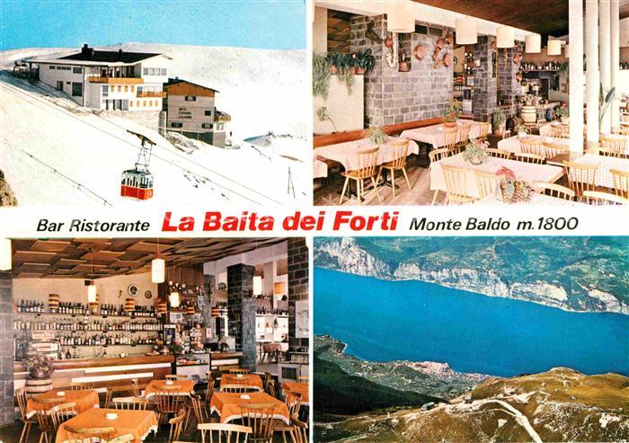 Malcesine Lago di Garda Bar Restaurant La Baita dei Forti Seepartei Seilbahn