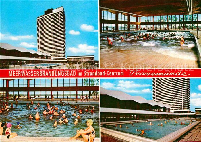 Travemuende Ostseebad Meerwasserbrandungsbad im Strandbad-Centrum