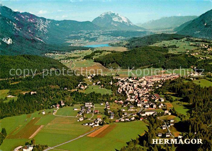 Hermagor Kaernten Fliegeraufnahme im Gailtal gegen Presseggersee