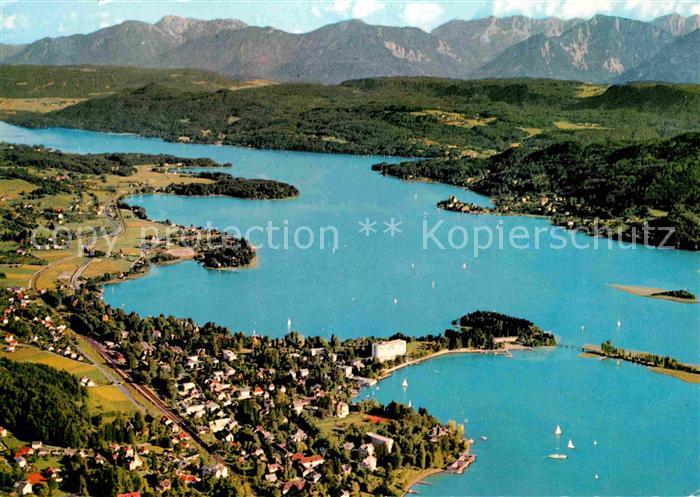 Poertschach Woerthersee Fliegeraufnahme Maria Woerth See Karawanden