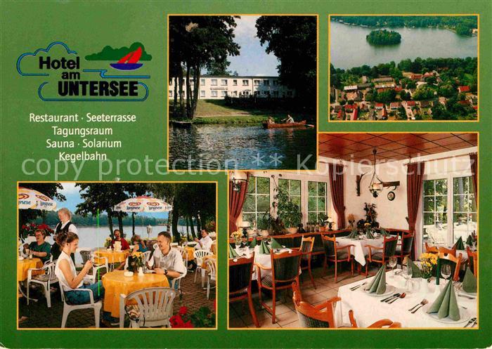 Bantikow Hotel am Untersee Restaurant Seeterrasse Tagungsraum Kegelbahn