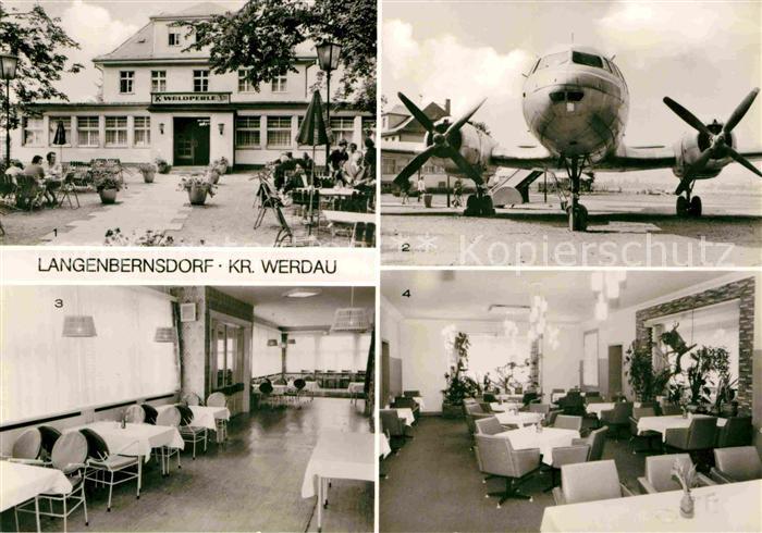 Langenbernsdorf Restaurant Waldperle Naherholungszentrum Flugzeug