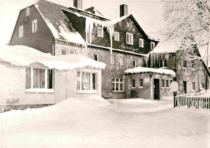 Holzhau Brand-Erbisdorf Fischerbaude im Winter