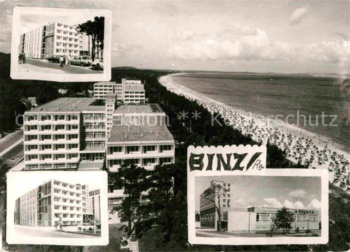 Binz Ruegen Fliegeraufnahme mit Strand