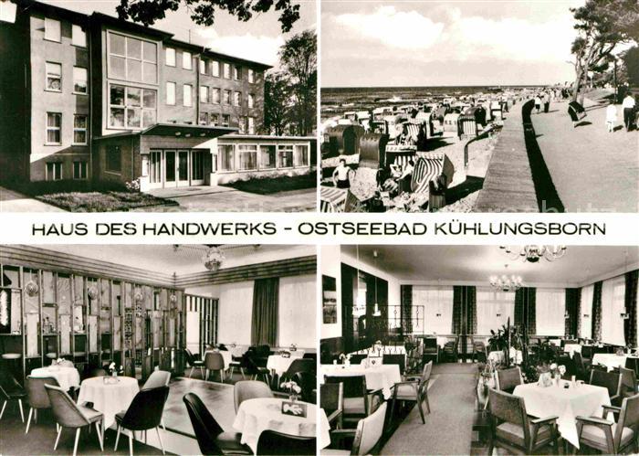 Kuehlungsborn Ostseebad Haus des Handwerks Strand
