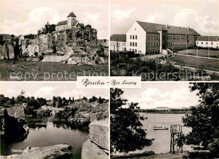 Beucha Wurzen Kirchen Schule Steinbruch Autobahnsee
