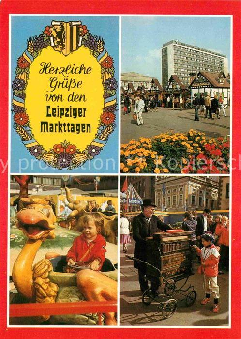 LEIPZIG Sachsen Markttage Musikorgel Kinderkarussel