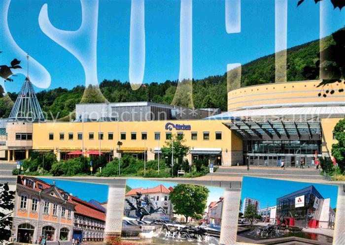 Suhl Thueringer Wald Congress Centrum Diana Brunnen Einkaufszentrum am Steinweg