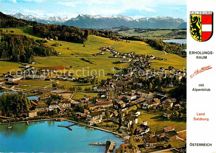Mattsee Salzburg Alpenblick Luftaufnahme