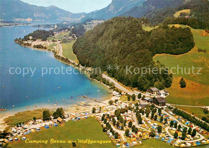 Wolfgangsee Camping Berau Luftaufnahme