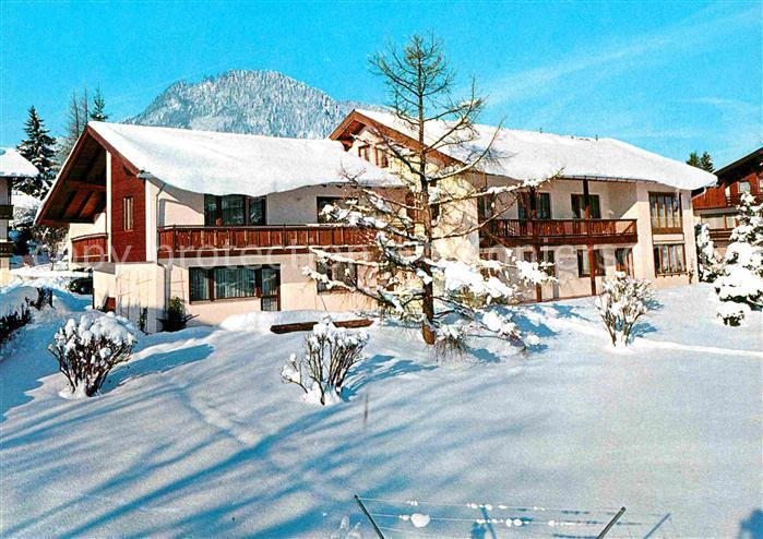 Ruhpolding Bayern Hotel Pension Vier Jahreszeiten Winter