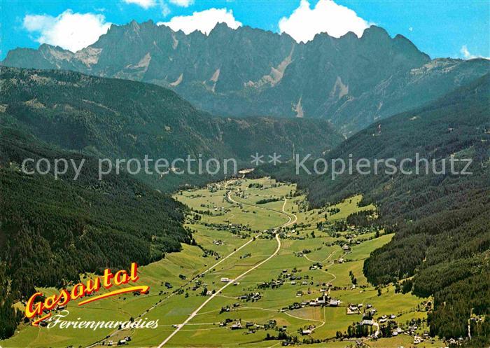 Gosau Oberoesterreich Kamm Luftaufnahme