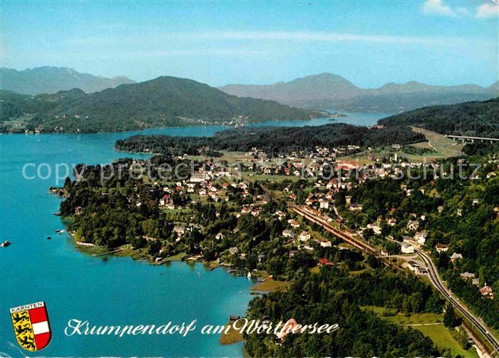 Krumpendorf Woerthersee Luftaufnahme