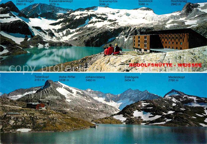 Hohentauern Rudolfshuette Weisssee Uttendorf Panorama