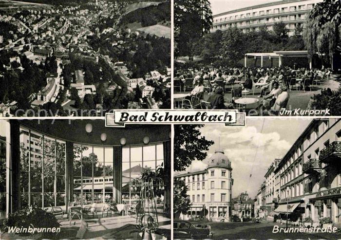 Schwalbach Bad Kurpark Brunnenstrasse Weinbrunnen Luftaufnahme