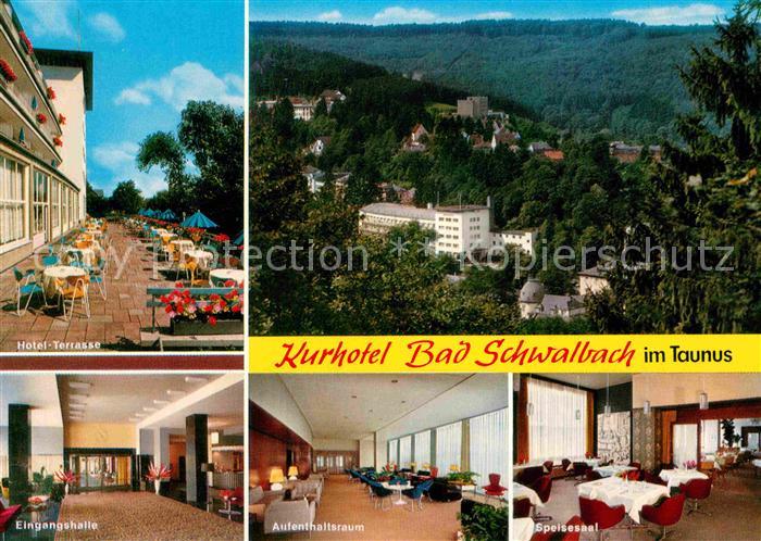 Schwalbach Bad Kurhotel Terrasse Speisesaal