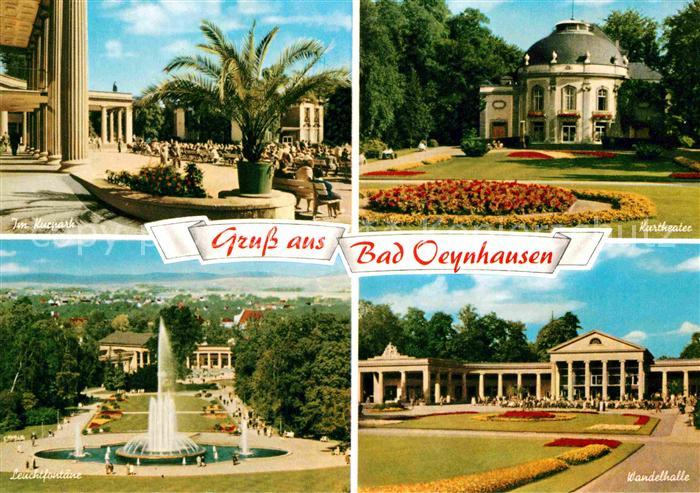 Oeynhausen Bad Wandelhalle Kurtheater Kurpark Wasserspiele