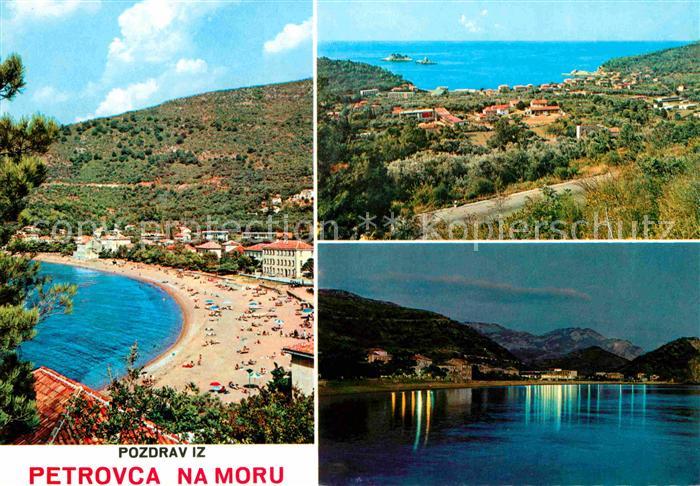 Petrovac na moru Strand Nachtaufnahme Meer