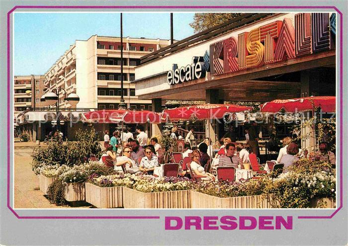DRESDEN Elbe Neustaedter Markt EisCafe