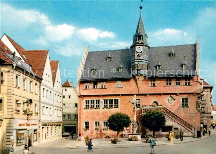 Ochsenfurt Rathaus Cafe Hotel zum Schmied von Ochsenfurt
