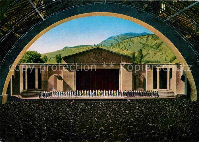 OBERAMMERGAU Bayern Passionstheater Buehnr mit Chor
