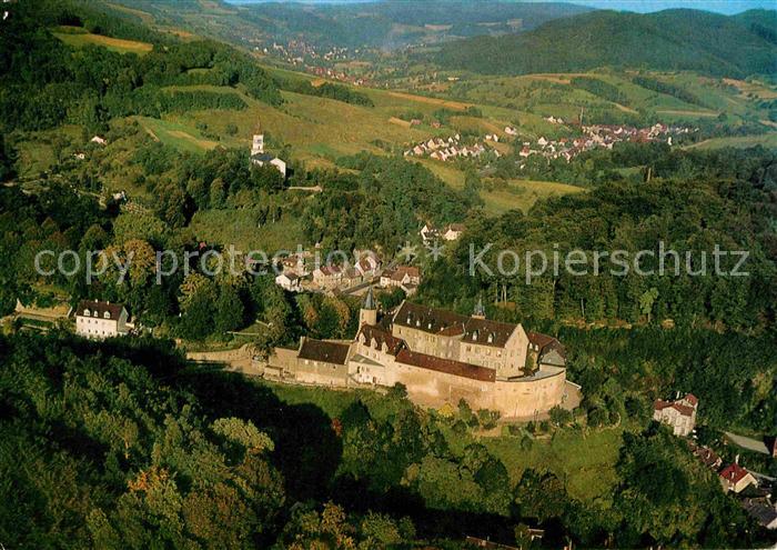 Bensheim Bergstrasse Fliegeraufnahme Schloss Schoenberg