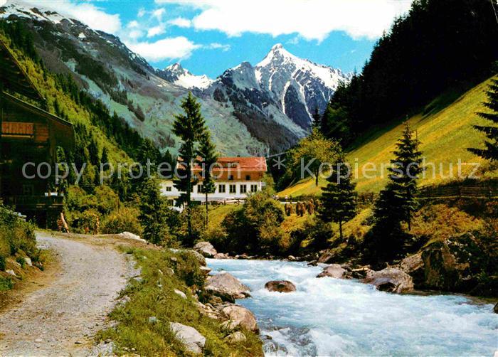 Mayrhofen Zillertal Gasthaus Pension Zillergrund mit Brandbergkolm
