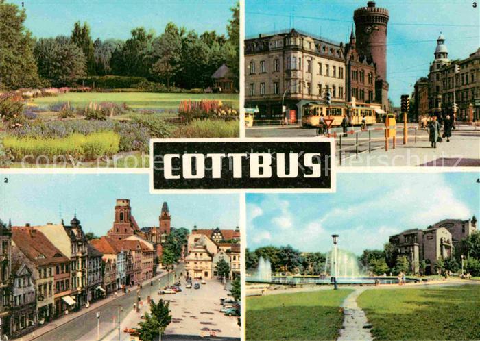 Cottbus Blechenpark Altmarkt Schillerplatz Ernst Thaelmann-Platz