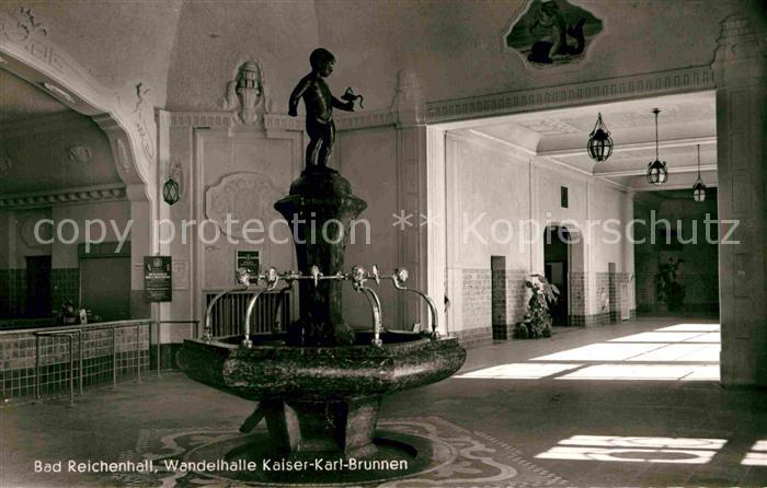 Bad Reichenhall Wandelhalle Kaiser Karl Brunnen