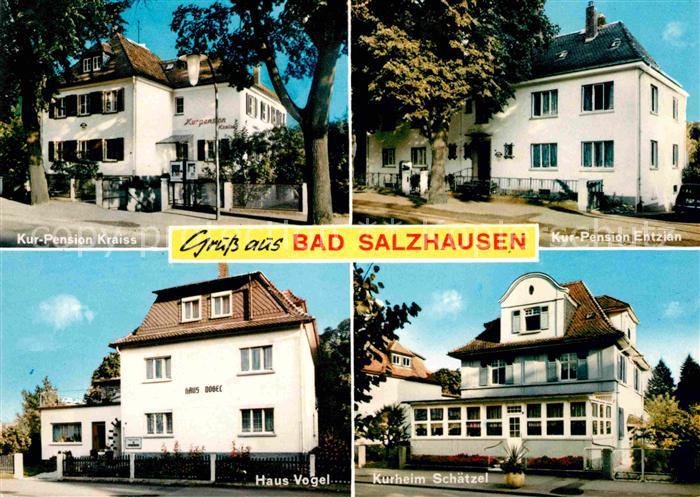 Bad Salzhausen Kurpensionen Kraiss-Entzian Kurheim-Schaetzer Haus-Vogel