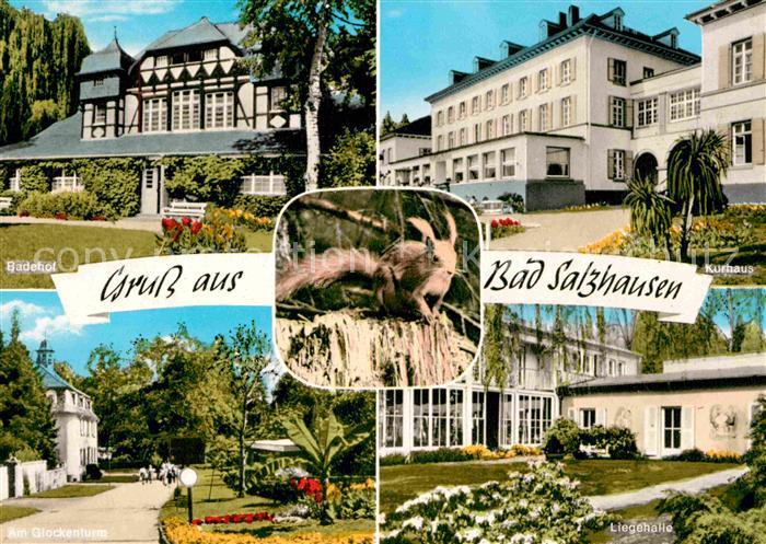 Bad Salzhausen Kurhaus Liegehalle am Glockenturm Badehof