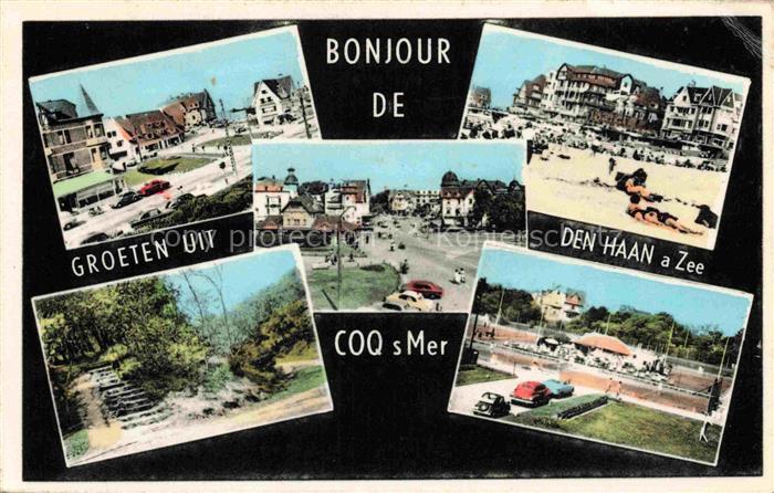 COQ-SUR-MER De Haan aan Zee Belgie Strand Strandvillen Marktplatz Tennis Park Se