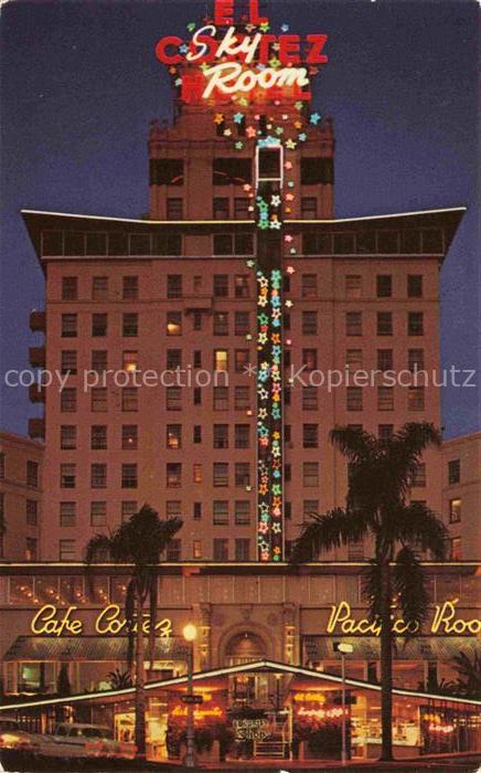 SAN DIEGO California USA El-Cortez-Hotel Sky-Room Café-Cortez Pacific-Room Neonr