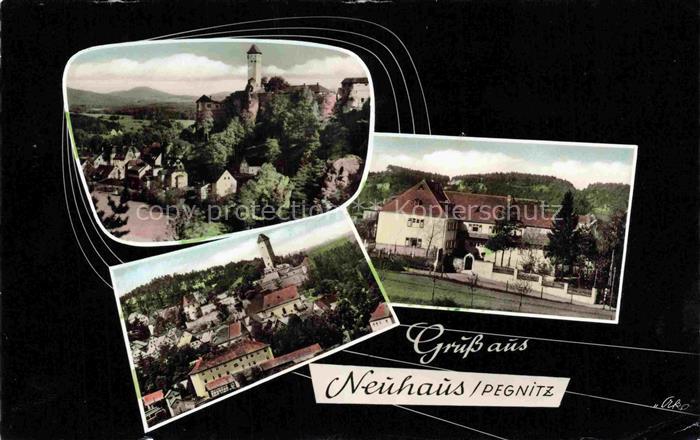 Neuhaus Pegnitz Bayern Pegnitz Burg Schloss Mehrbild Schule Ortschaft
