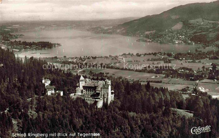 BAD WIEssEE Tegernsee Bayern Schloss-Ringberg Tegernsee Luftaufnahme See Wald Fe