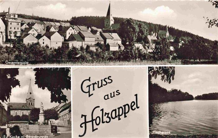 Holzappel Rhein-Lahn-Kreis Rheinland-Pfalz Ev-Kirche Baerenbrunnen Heythersee Or