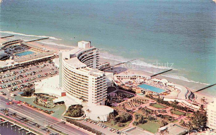 Miami Beach Florida USA Fontainebleau-Hotel Luftaufnahme Strand Pool Meer Parkpl