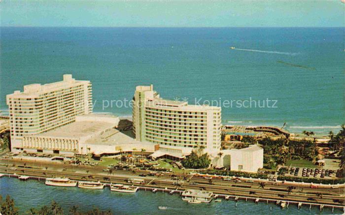 Miami Beach Florida USA Fontainebleau-Hotel Fliegeraufnahme Strand Atlantik Pool
