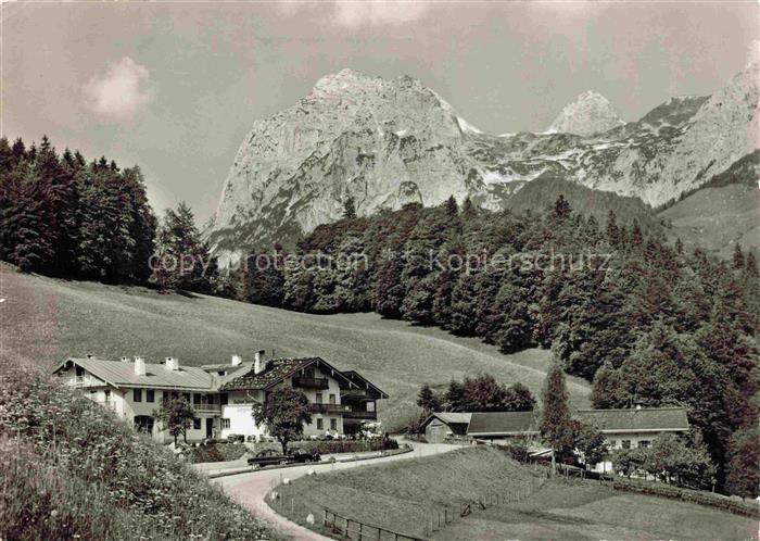 RAMSAU  Berchtesgaden Bayern Berggasthof-Datzmann Berglandschaft Gebirgspanorama