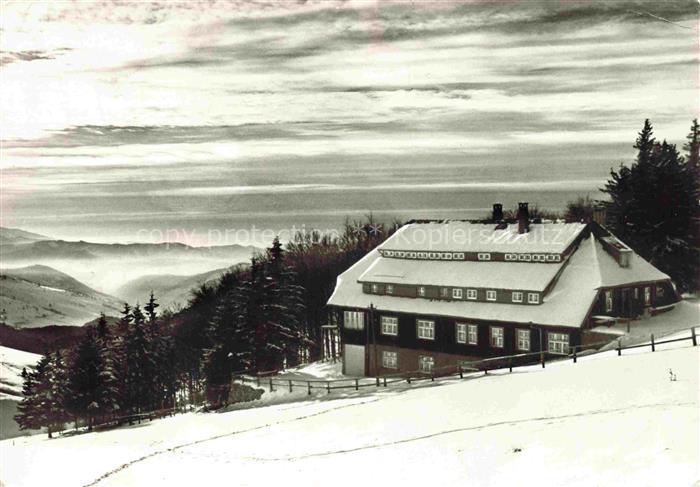 Schauinsland Oberried BW Schullandheim-Luginsland Schwarzwald Schnee Winter Berg