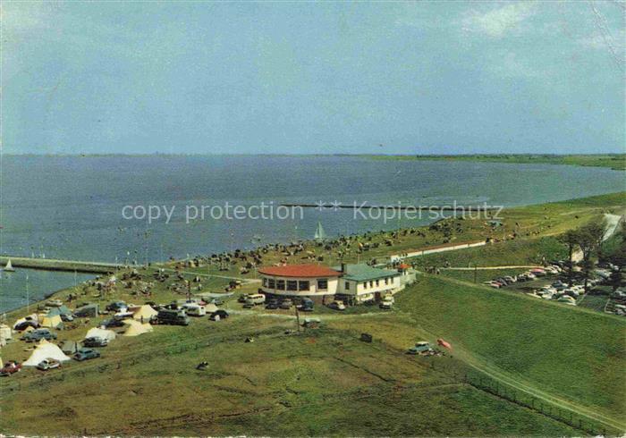 Burhave Nordseebad Niedersachsen Nordsee Strand Hafen Zeltplatz Parkplatz Nordse
