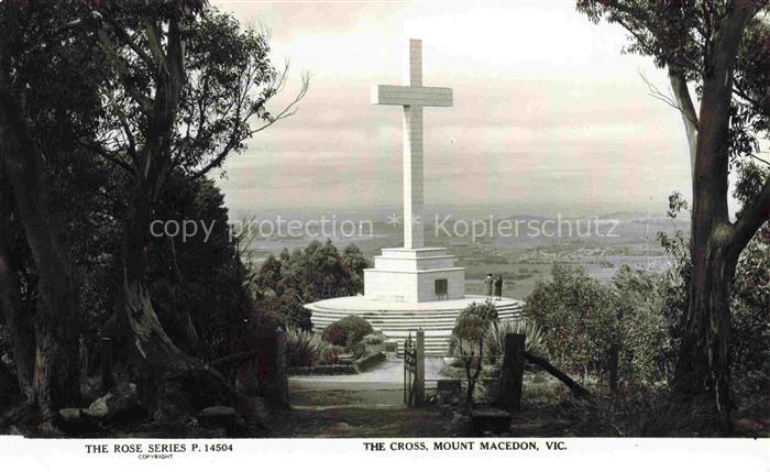 Mount Macedon MELBOURNE Victoria Australia The-Cross Mount-Macedon Kreuz Denkmal