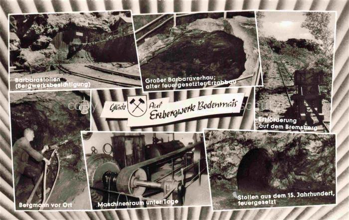 Bodenmais Regen Bayern Erzbergwerk Barbarastollen Bergmann Maschinenraum Erzfoer