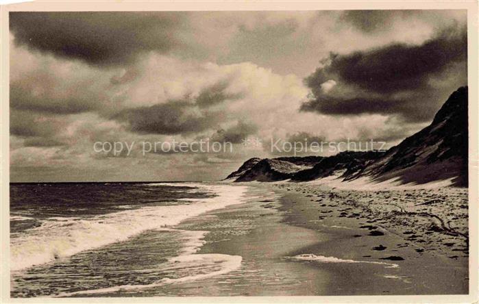 AMRUM Insel Nebel Nordfriesland Duenen Meer Strand Wellen Wolken Nordsee Nordsee