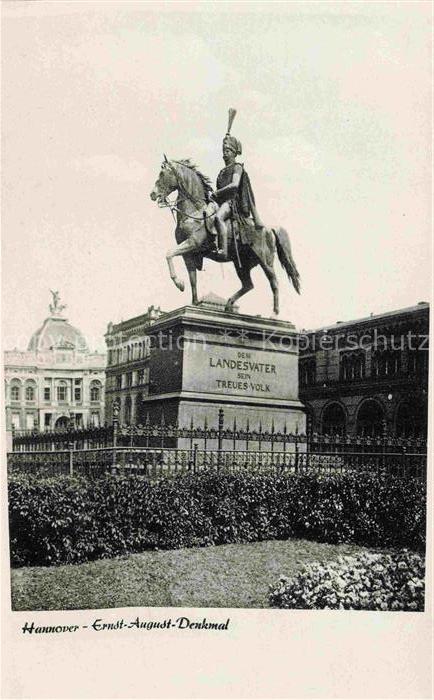 Badenstedt HANNOVER Ernst-August-Denkmal Reiterstandbild Platz Opernhaus Blumenb