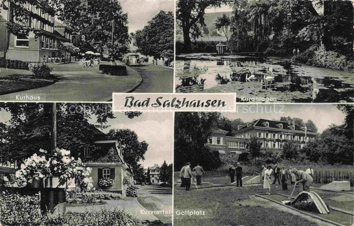 Bad Salzhausen Nidda Wetteraukreis Hessen Kurhaus Kuranlagen Kurviertl Golfplatz