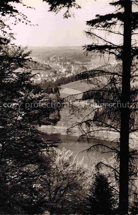 Gemuendener Maar Daun Vulkaneifel Rheinland-Pfalz Gemuendener-Maar See Maar Wald