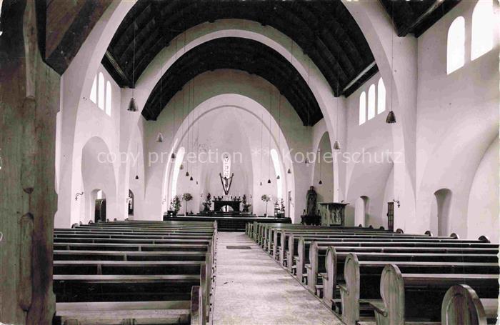 Daun Vulkaneifel Rheinland-Pfalz Pfarrkirche St-Nikolaus Kircheninneres Kirchens